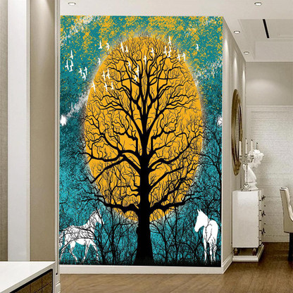 Hide away Fly Away wallcovering from Nilaya by Asian Paints